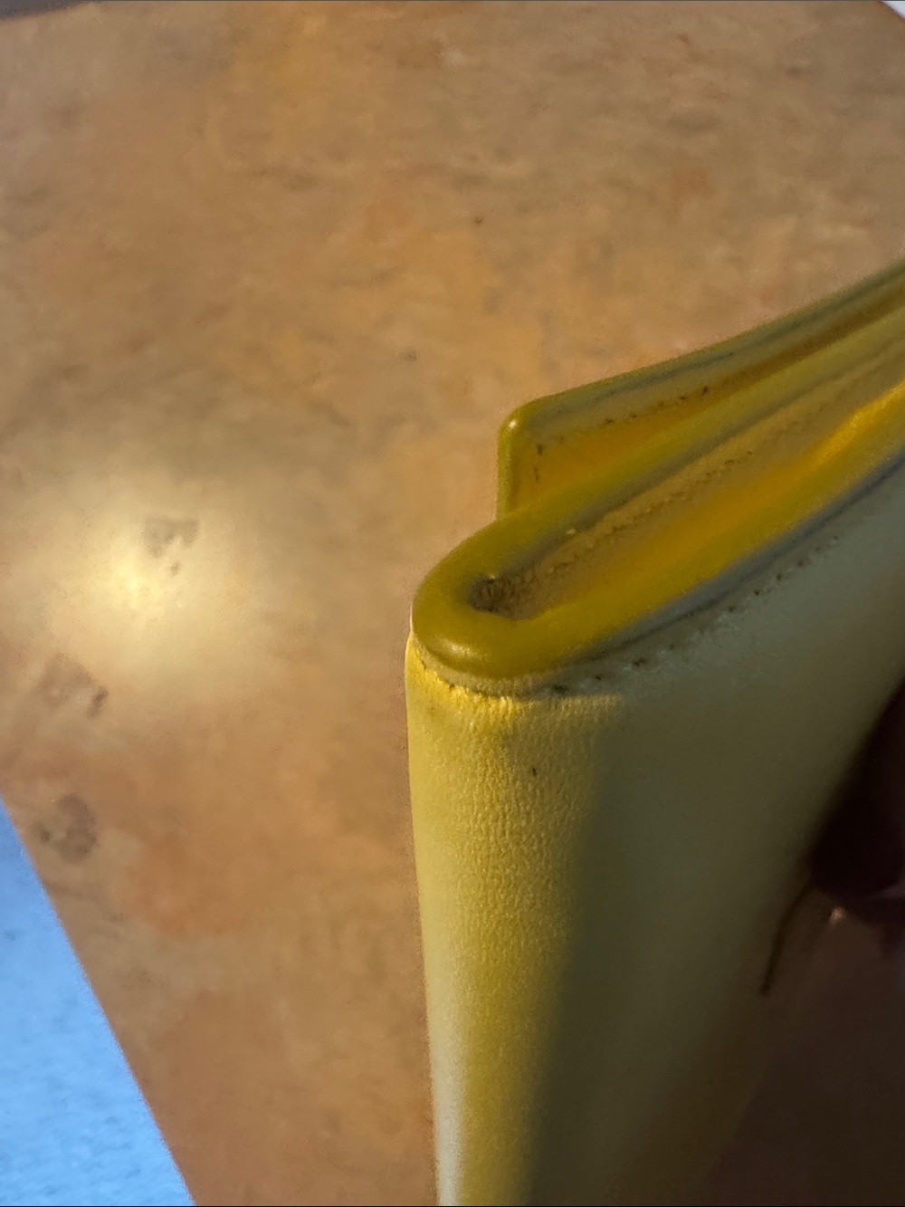 Yves Saint Laurent Yellow Leather Y Ligne Long Wallet with dustbag - Picture 14 of 16